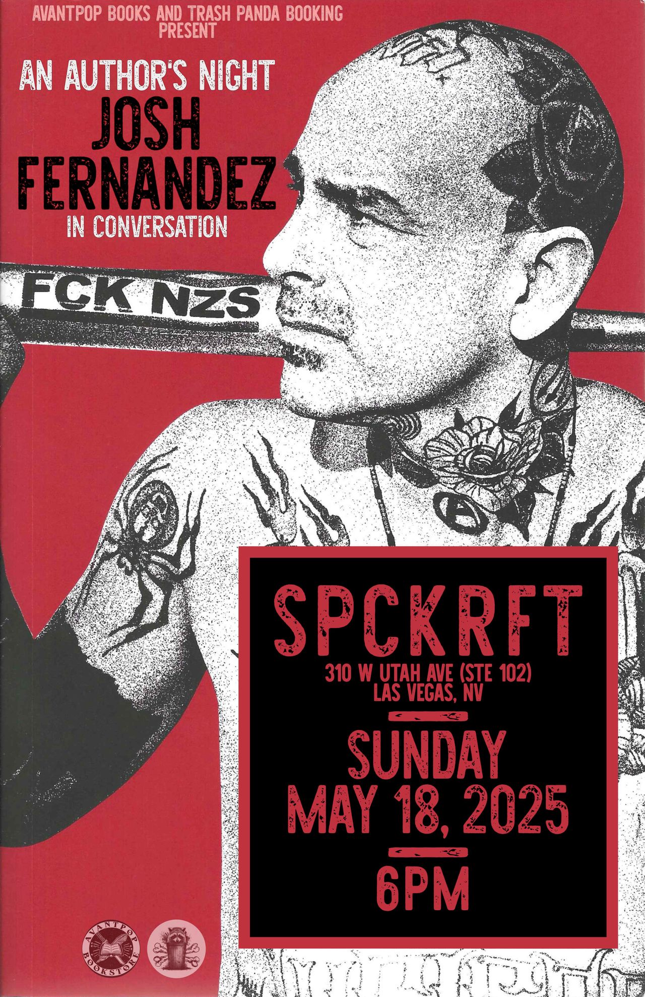 Flyer for event An Author's Night: Josh Fernandez in Conversation